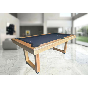 Pre-made 6ft Slate Odyssey Timber Leg Pool Table, Messmate Timber