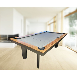 Pre-made 7 Foot Slate SLEEK Billiards Table, Tassie Oak Timber Stainless Steel Side Skirt