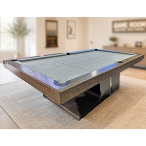 Pre-made - 8ft Slate Cyber Deluxe Pool Billiards Table, American Oak Timber