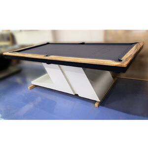 Pre-Made 8 Foot Slate CyberPool Indoor Billiards Table with Camphor Timber