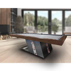 Pre-made - Pièce Unique  8ft Slate Cyber Ultra Pool Billiard Table, Selected Fiddle Back JarrahTimber