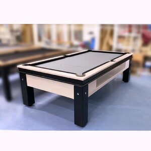 Pre-made 8ft Slate Evolution Ball Return Pub Pool Billiard Table, Tassie Oak timber