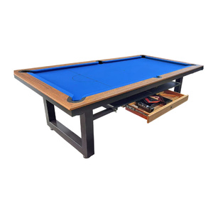 PRE-MADE 8 Foot  Odyssey Outdoor/Indoor Pool Table with Built-in Sliding Platform