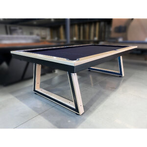 Pre-made 8 foot Slate SAGA Pool Billiards Table, Canadian Maple Timber