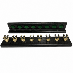 Pro 2pc Pool Snooker Billiards Wall Cue Rack Holder 8 X Cues - Black