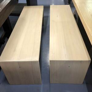 2 Bench Seats set, White wash Tassie Oak Timber