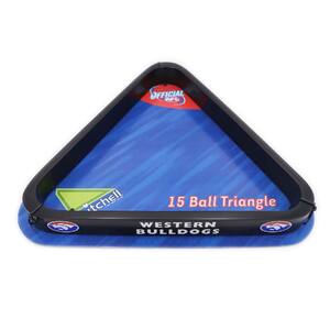 Aramith  Official AFL Pool Snooker Billiards 15 Ball Triangle - Western Bulldogs